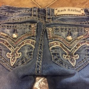 Rock Revival Straight leg jeans, size 23 x 30